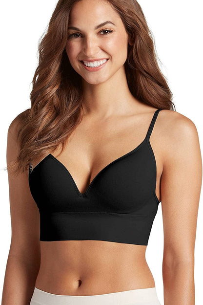 Women'S Bra Natural Beauty Seamfree Molded Cup Bralette Black / Small
