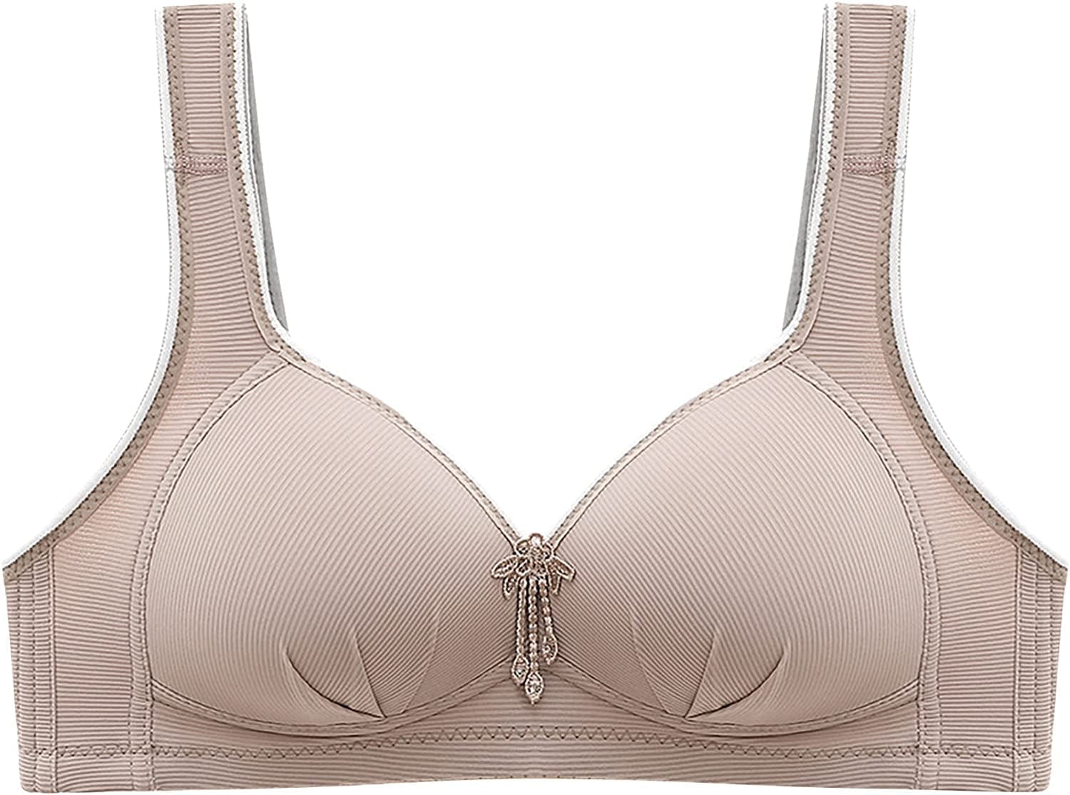 Women'S Bras Wireless Full Coverage Lace Bras plus Size Minimizer Non Padded Comfort Soft Bra Everday Bras S-gray / 36B-C