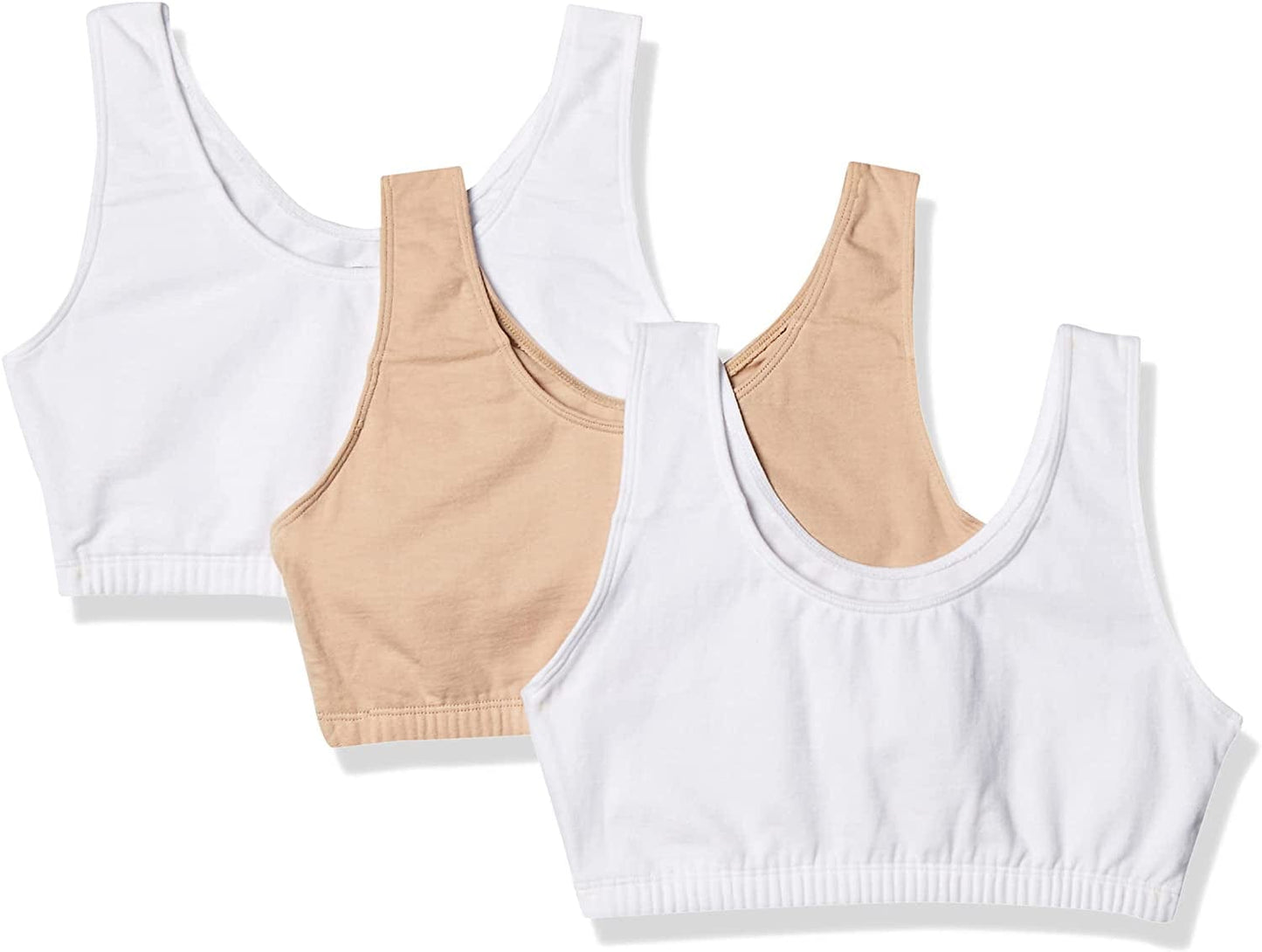 Women'S Built up Tank Style Sports Bra White/Sand/White / 48