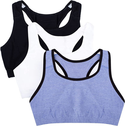 Women'S Built up Tank Style Sports Bra Blue Gem Heather With Black/White/Black Hue / 50