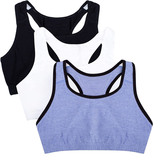 Women'S Built up Tank Style Sports Bra Blue Gem Heather With Black/White/Black Hue / 50
