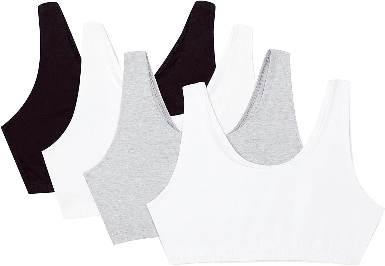 Women'S Built up Tank Style Sports Bra Value Pack Black/White/White/Heather Grey 4-pack / 44