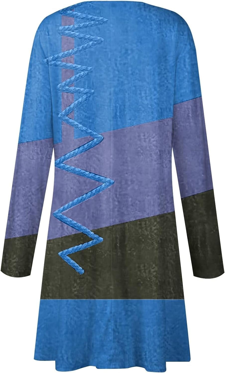 Women'S Christmas Dresses 2023 Fashion Casual Printed round Neck Pullover Loose Long Sleeve Dress