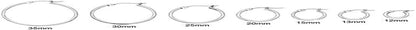Women'S Classics Silvertone Large Hoop Earrings