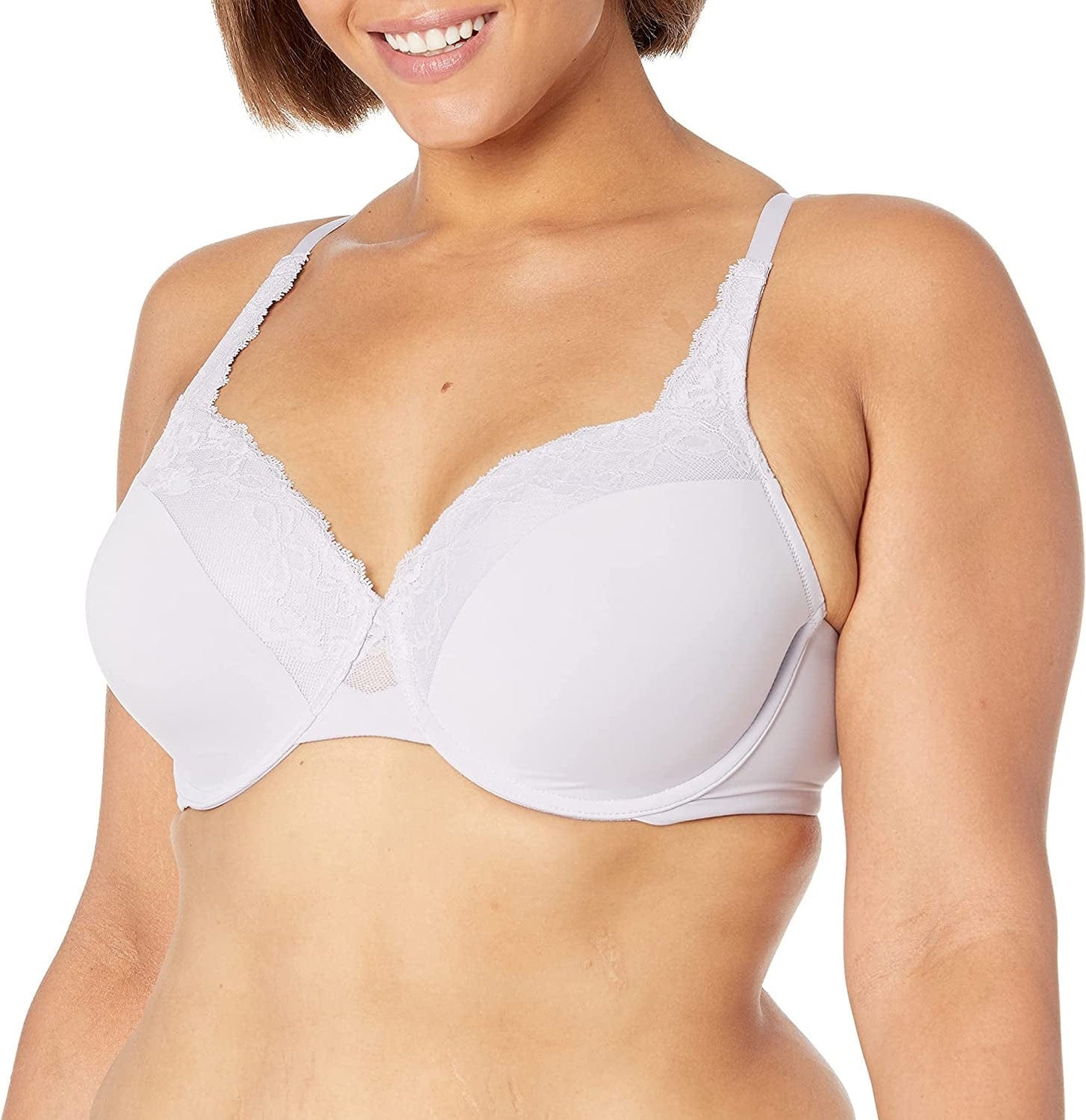 Women'S Cloud 9 Underwire Contour Bra with Lace Thistle / 42DD