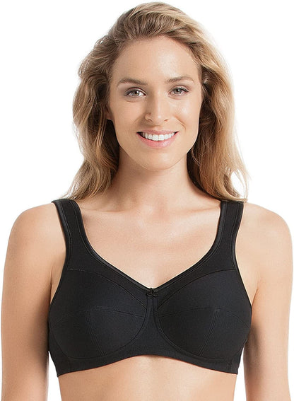 Women'S Comfort Jana Cotton Soft Cup Bra 5427 Black / 36F