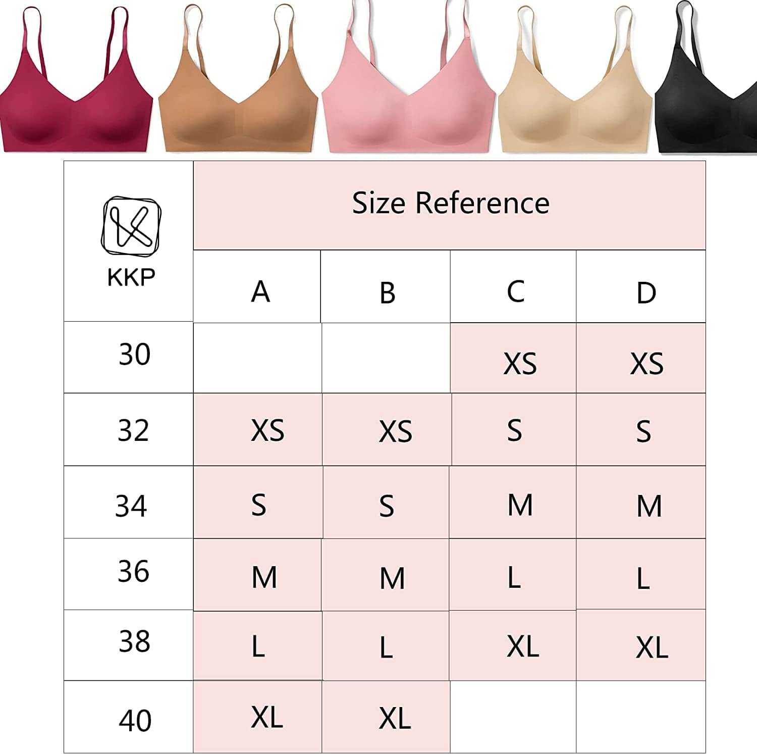 Women'S Comfortable No Steel Ring No Trace Wireless Triangle Bra V-Neck Soft and Light Bra