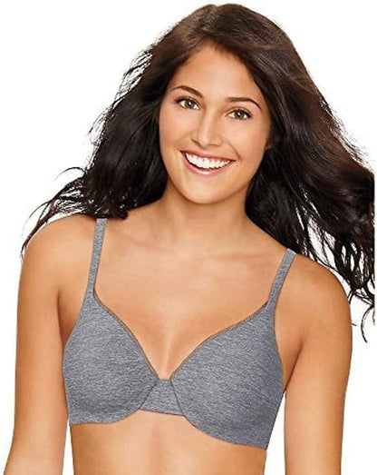 Women'S Comfortblend Low-Cut T-Shirt Bra with Convertible Racerback Straps Silver Shadow Heather / 38C / Regular
