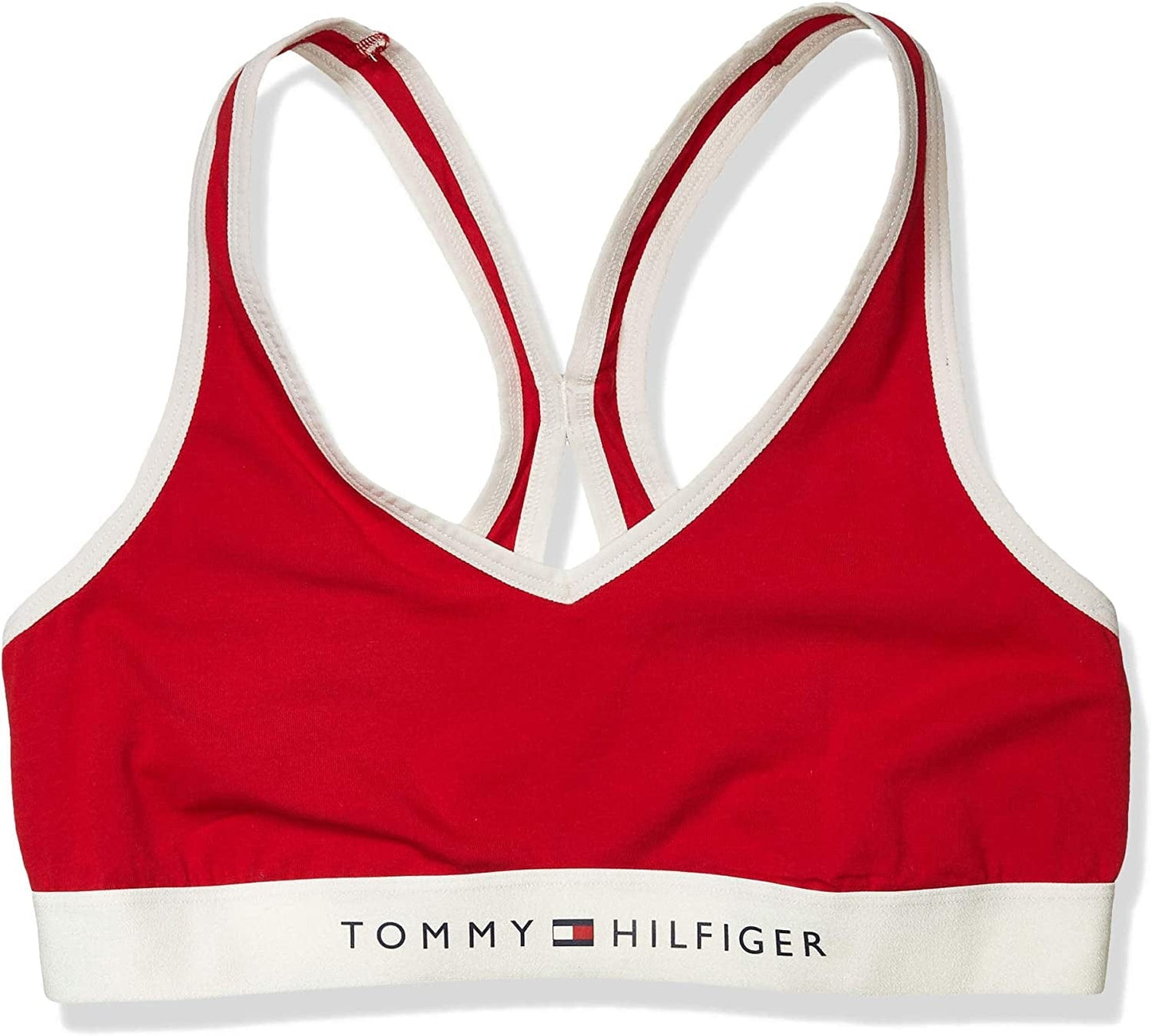 Women'S Cotton Lounge Bralette Bra Tango Red / X-Large