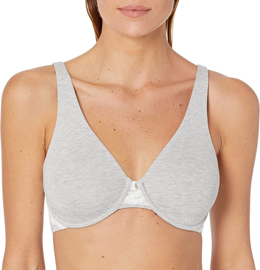 Women'S Cotton Touch Unlined Bra Heather Grey / 36B