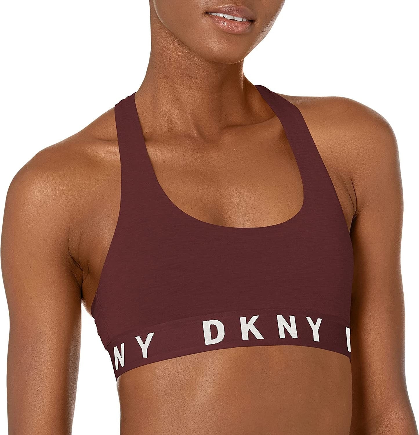 Women'S Cozy Boyfriend Racerback Bralette Vamp/Whisper White / 2X