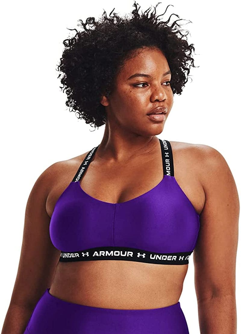 Women'S Crossback Low Bra Purple Zest (754)/White / X-Small