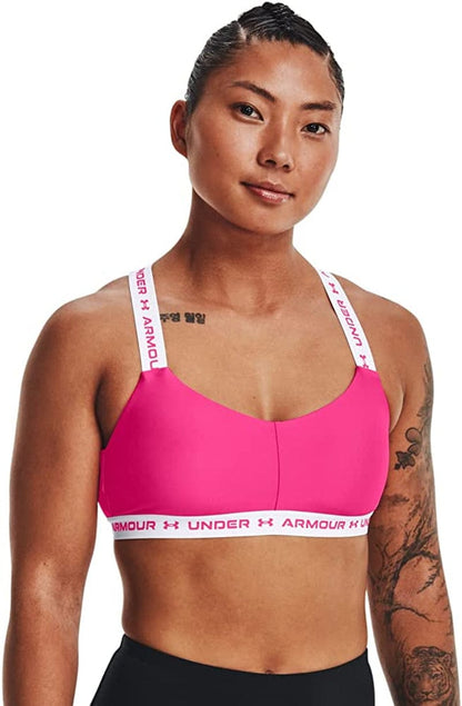 Women'S Crossback Low Bra Electro Pink (695)/Breaker Blue / Small