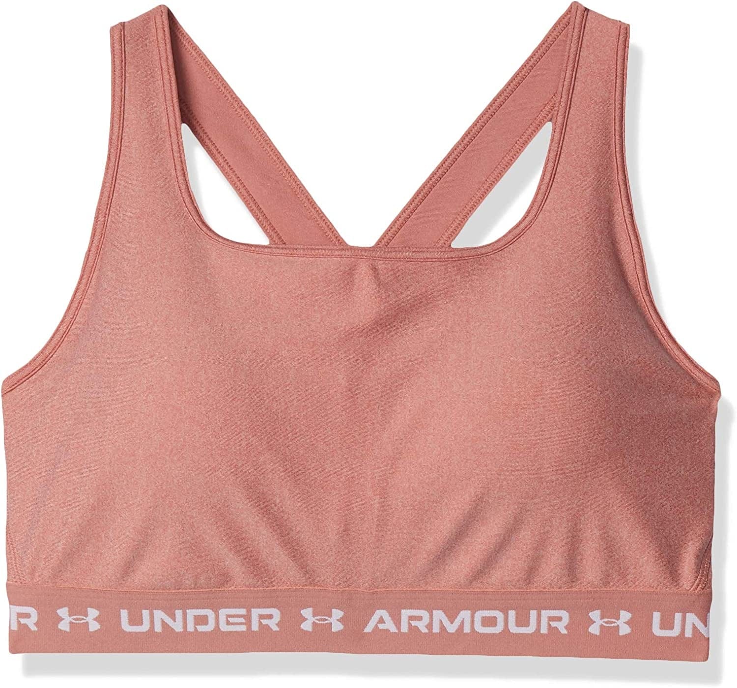 Women'S Crossback Mid Heather Bra Stardust Pink Light Heather (649)/White / Medium