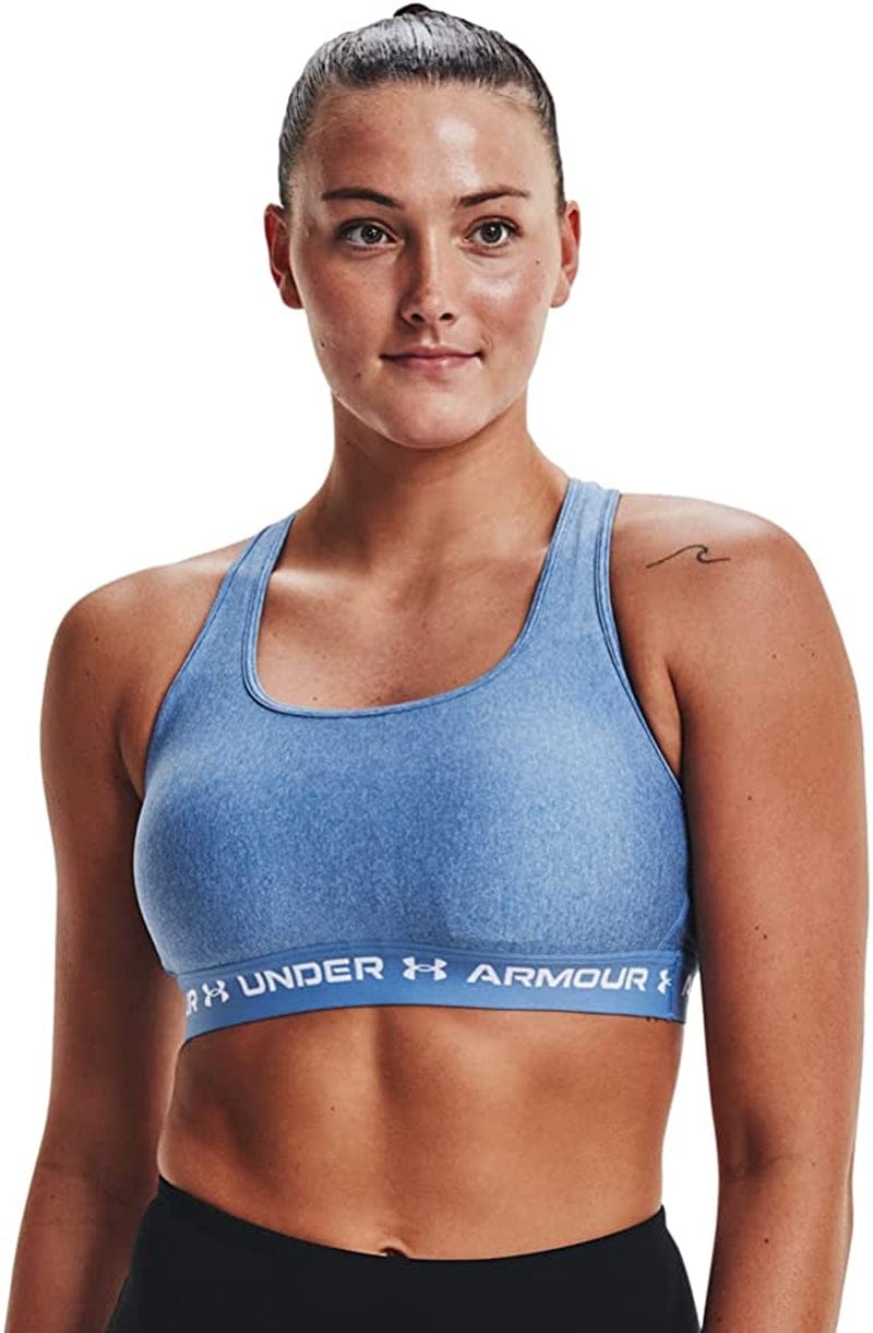 Women'S Crossback Mid Heather Bra River Light Heather (488)/White / Medium