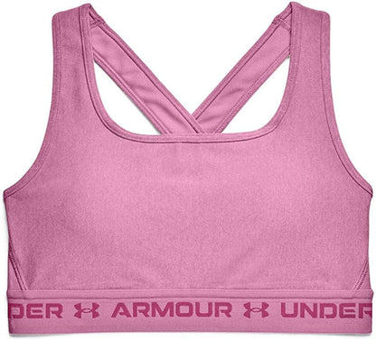 Women'S Crossback Mid Heather Bra Planet Pink Light Heather/Pink Quartz / 8-10