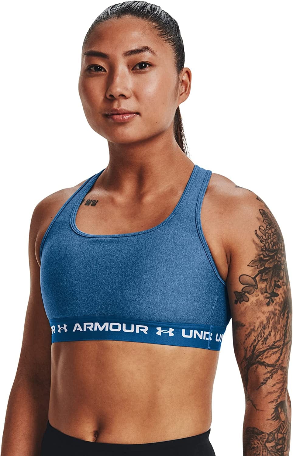 Women'S Crossback Mid Heather Bra Cruise Blue Light Heather (899)/Sea Mist / X-Large