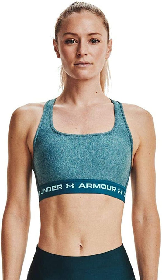 Women'S Crossback Mid Heather Bra Legion Blue Light Heather (400)/Breeze / Small