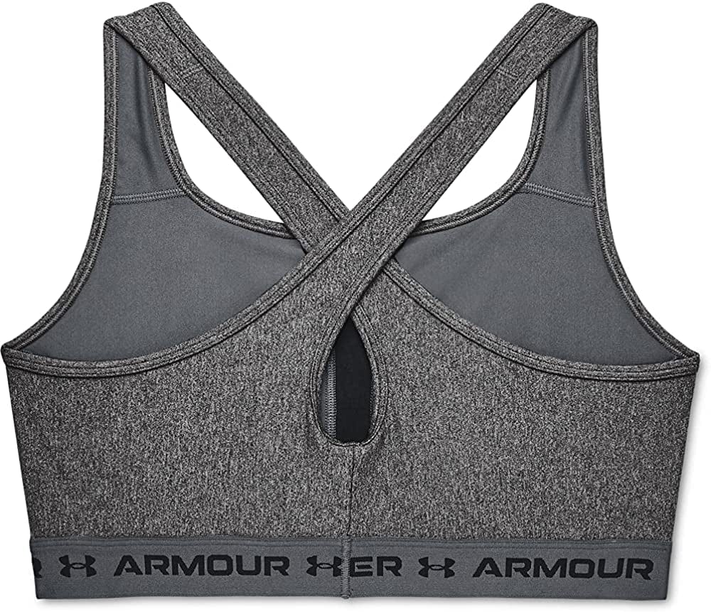 Women'S Crossback Mid-Impact Heather Sports Bra