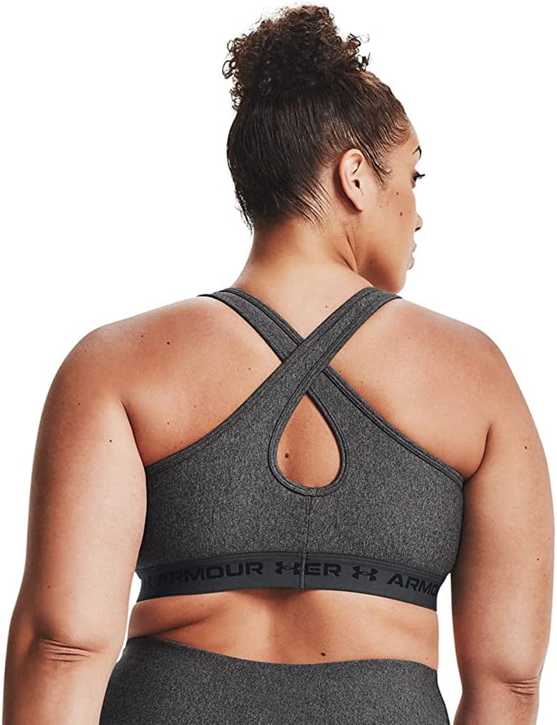 Women'S Crossback Mid-Impact Heather Sports Bra