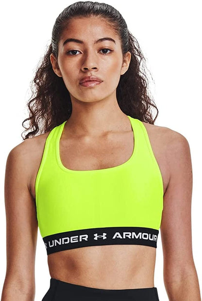 Women’S Crossback Mid Impact Sports Bra High-vis Yellow (731)/White / Medium
