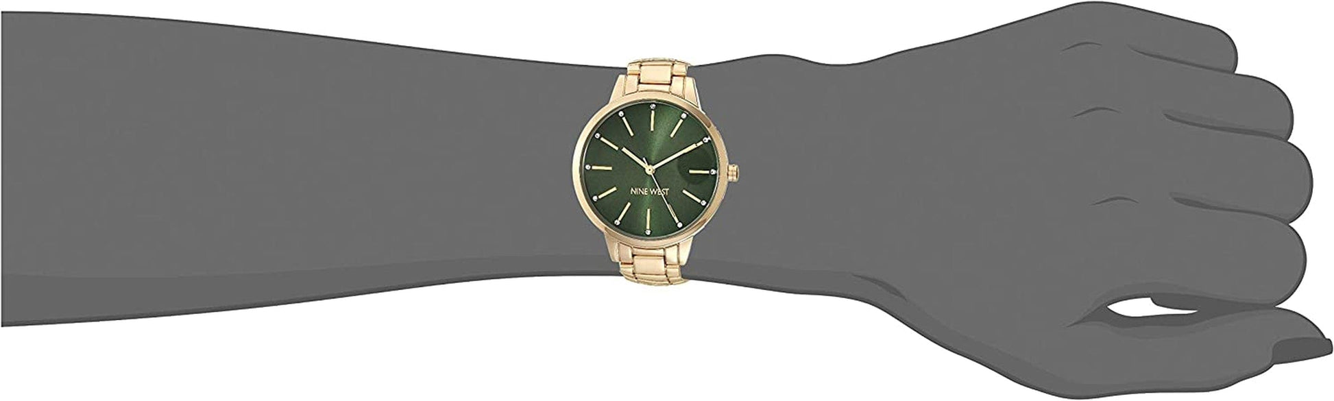 Women'S Crystal Accented Bracelet Watch