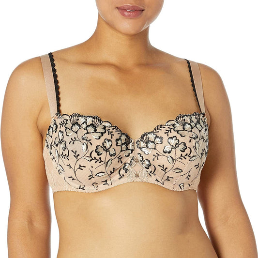 Women'S Demi Bra Champagne Black / 40D