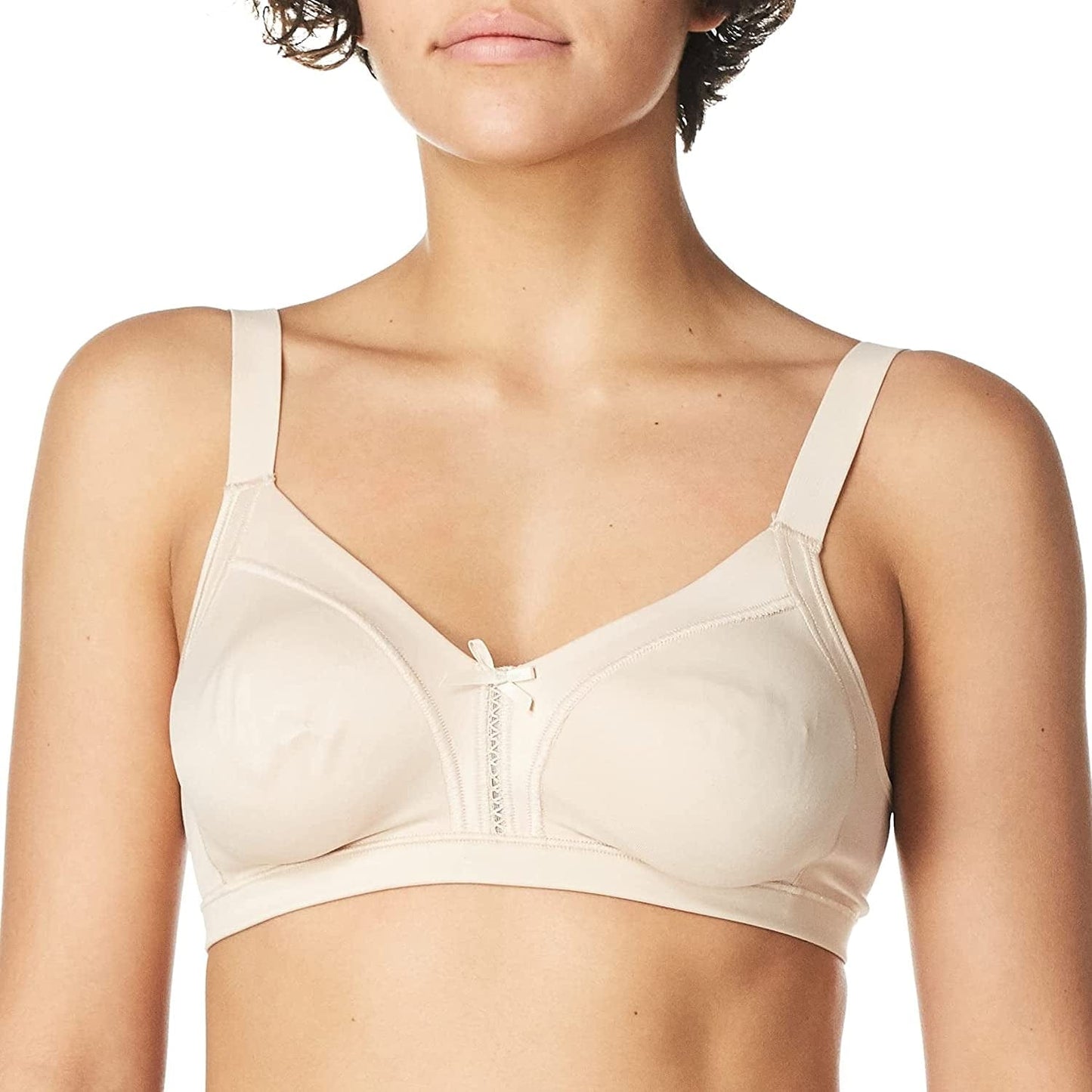 Women'S Double Support Wireless Soft Touch with Cool Comfort Bra DF0044