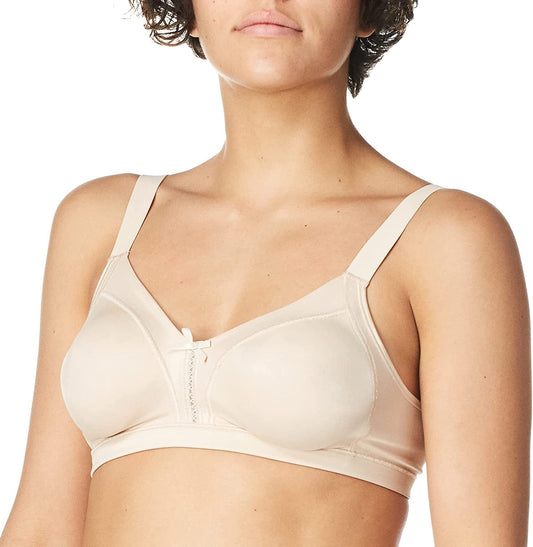 Women'S Double Support Wireless Soft Touch with Cool Comfort Bra DF0044 Soft Taupe / 34DD