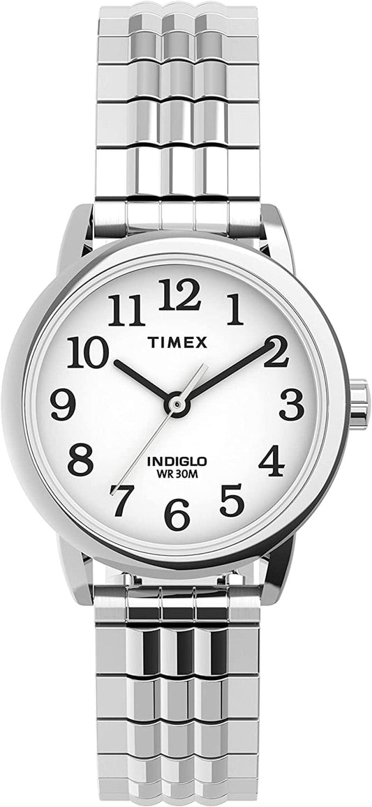 Women'S Easy Reader 25Mm Perfect Fit Watch Silver-Tone/White