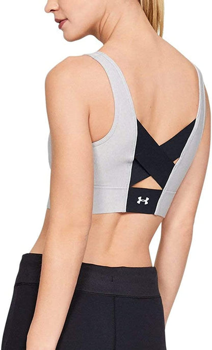 Women'S Favorite Cotton Everyday Long Heather Bra Mod Gray Medium Heather (014)/Tonal / Large