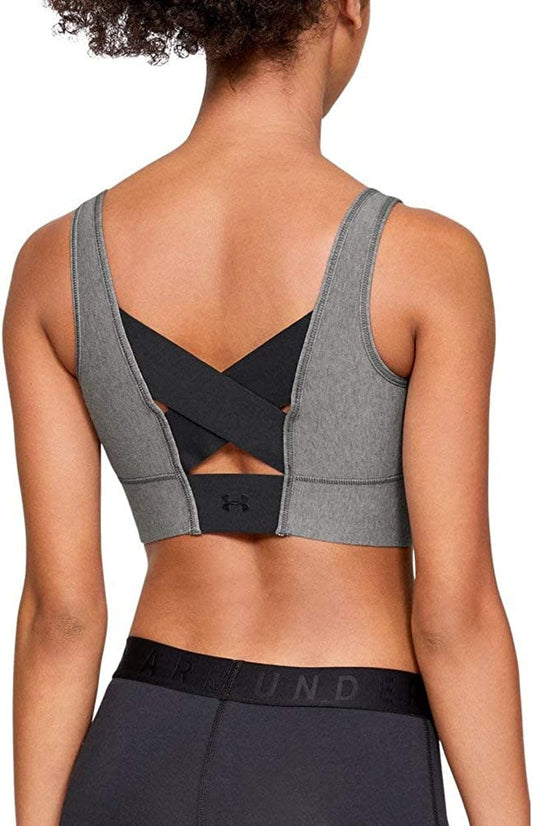 Women'S Favorite Cotton Everyday Long Heather Bra Pitch Gray Medium Heather (016)/Tonal / Medium