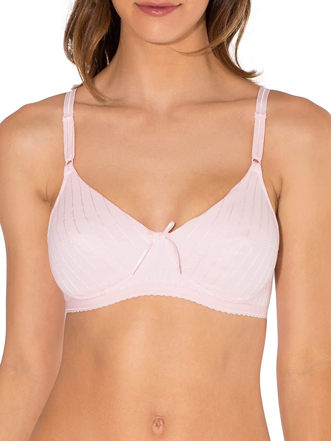Women'S Fleece Lined Wirefree Softcup Bra Bra, Bittersweet Pink, 38C