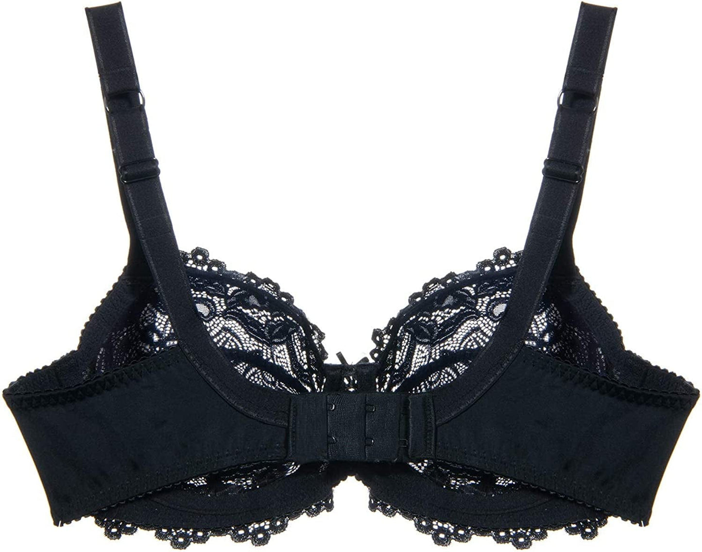 Women'S Floral Lace Bra Full Coverage Underwire Unlined Soft Bra Light Weight