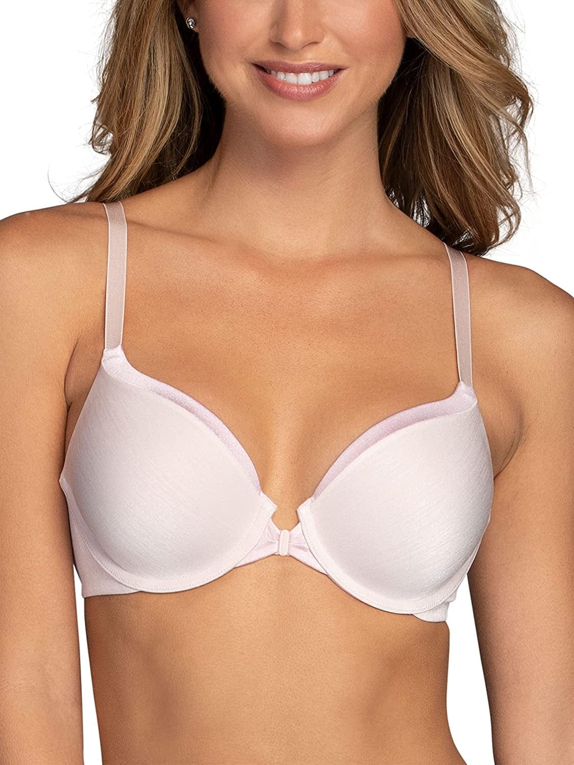 Women'S Front Closure Bra with No-Poke Underwire (34B-44DDD) Average Figure - Quartz / Average Figure (34B-42D) / 38C