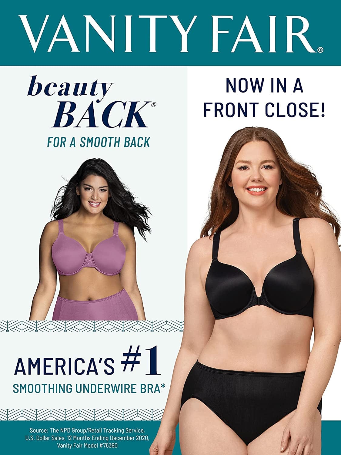 Women'S Front Closure Bra with No-Poke Underwire (34B-44DDD)
