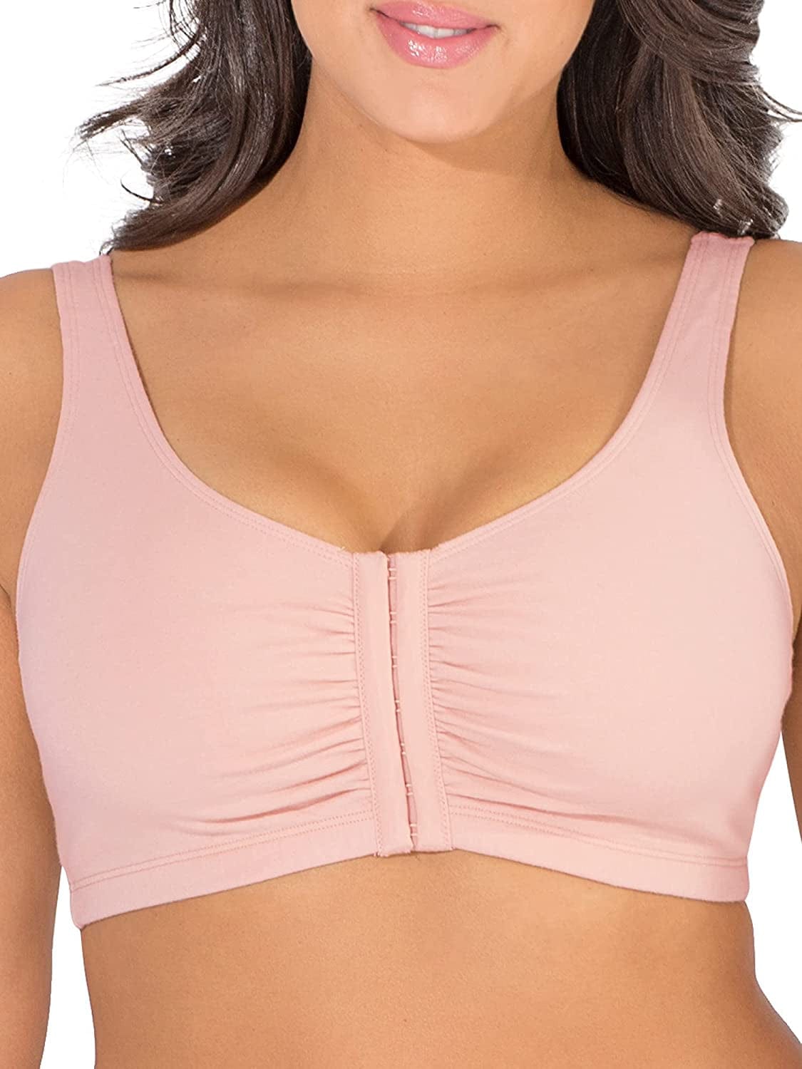 Women'S Front Closure Cotton Bra Blushing Rose / 1 / 36