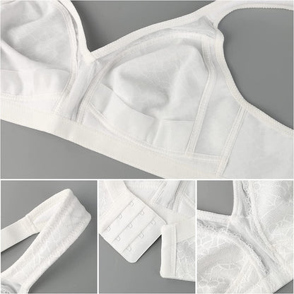 Women'S Full Coverage Non Padded Wirefree plus Size Minimizer Bra for Large Bust Support Seamless