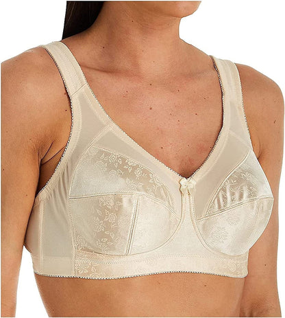 Women'S Full Figure Wireless Seamed Cup Bra 7102 Fawn / (38) DD