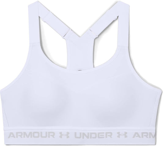 Women'S High Impact Crossback Bra White (100)/Halo Gray / 34B