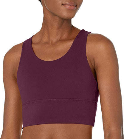 Women'S High Neck Full Coverage Sports Bra Italian Plum / X-Large