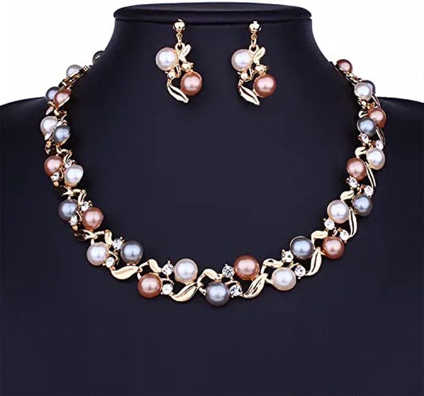 Women'S Hot Pearl Jewelry Set (Earrings and Necklace) for Party/Engagement/Wedding All Occasions (NARF2_10052)
