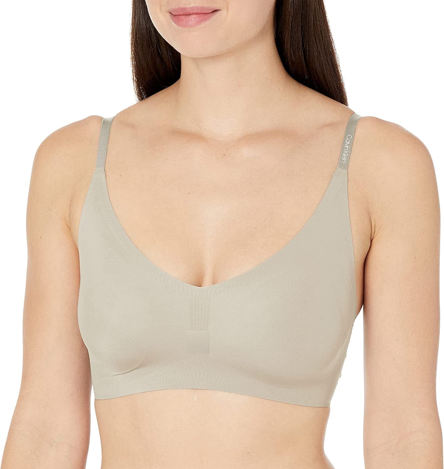 Women'S Invisibles Comfort Lightly Lined Seamless Wireless Triangle Bralette Bra Ocean Storm / X-Small