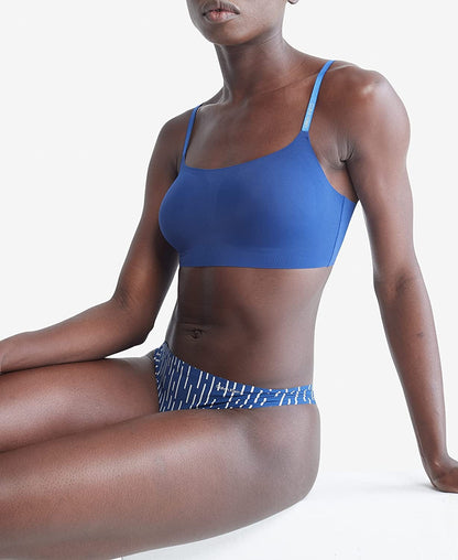 Women'S Invisibles Comfort Seamless Wireless Skinny Strap Retro Bralette Bra