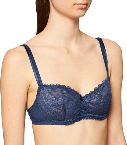Women'S L'Odalisque Half Cup Bra Balconette Gentian / X-Large