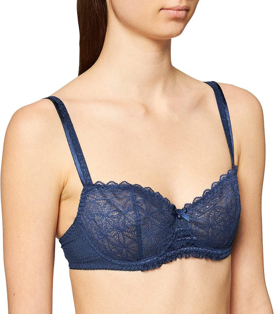Women'S L'Odalisque Half Cup Bra Balconette Gentian / X-Large
