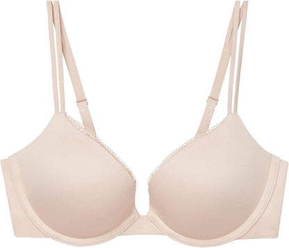 Women'S Liquid Touch Push up Plunge Bra Honey Almond / 32A