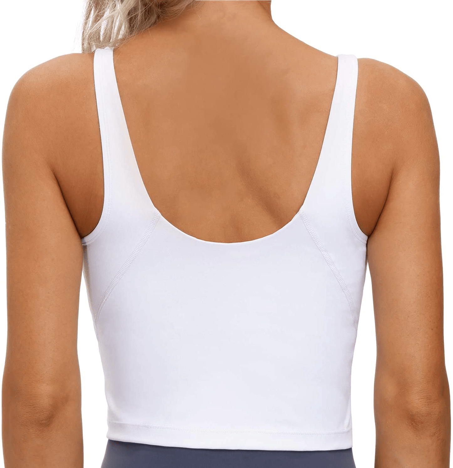 Women’S Longline Sports Bra Wirefree Padded Medium Support Yoga Bras Gym Running Workout Tank Tops Apparel & Accessories > Clothing > Underwear & Socks > Bras Kylie Max   
