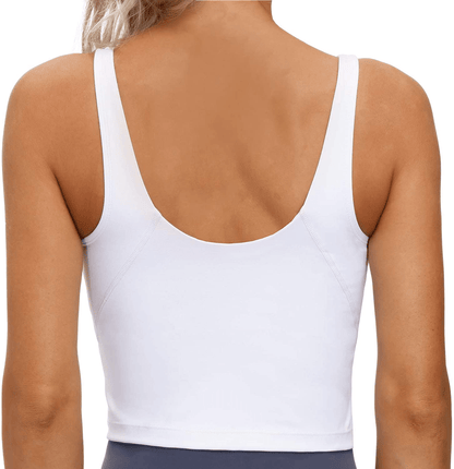Women’S Longline Sports Bra Wirefree Padded Medium Support Yoga Bras Gym Running Workout Tank Tops Apparel & Accessories > Clothing > Underwear & Socks > Bras Kylie Max   