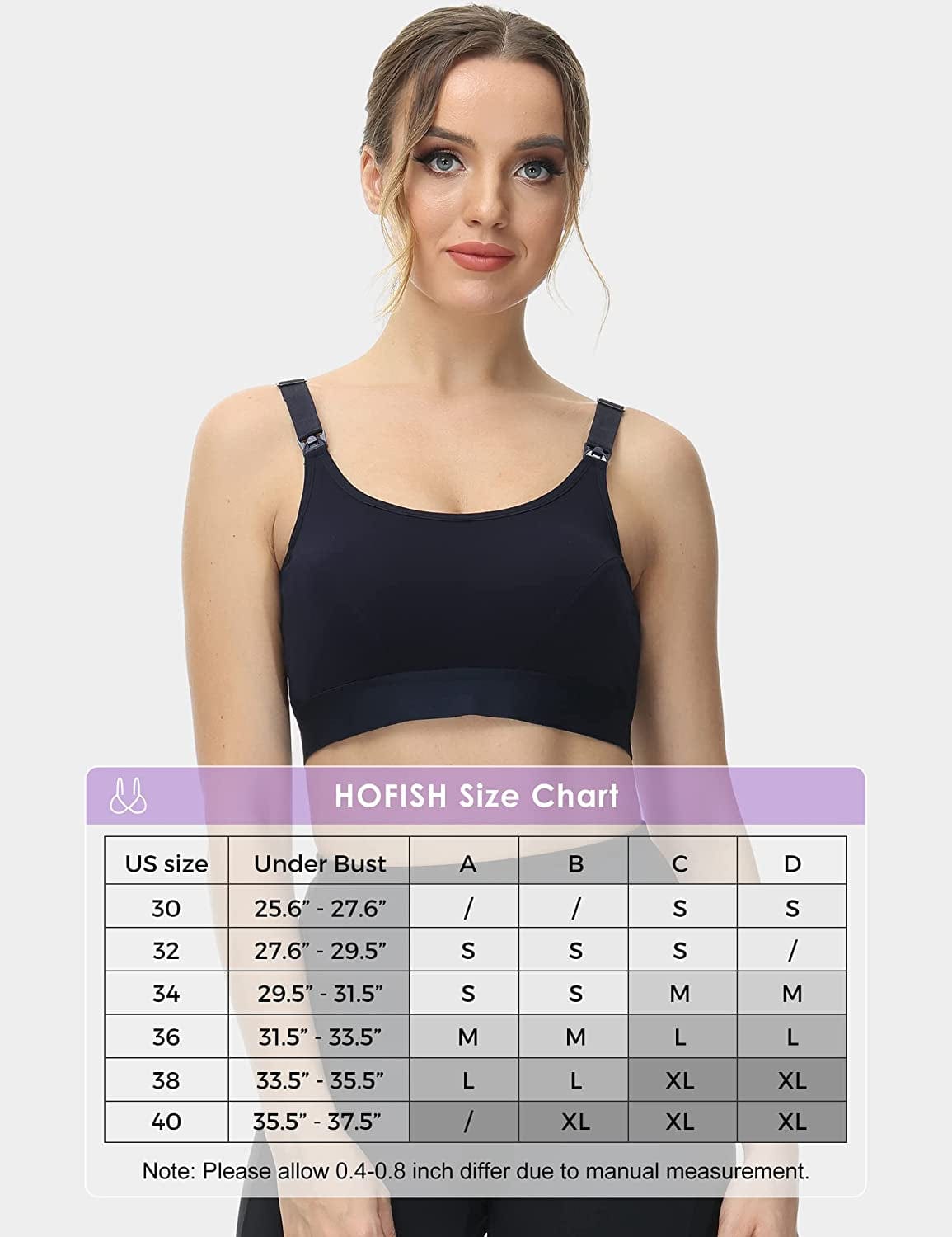 Women'S Low Impact Maternity Nursing Sports Bra Racerback Stretchy Breastfeeding Bras